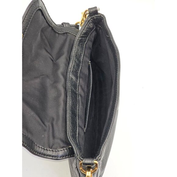 Tory Burch Women's Black Pebbled Leather Amanda Crossbody Bag Size Small 2725 - Picture 9 of 14